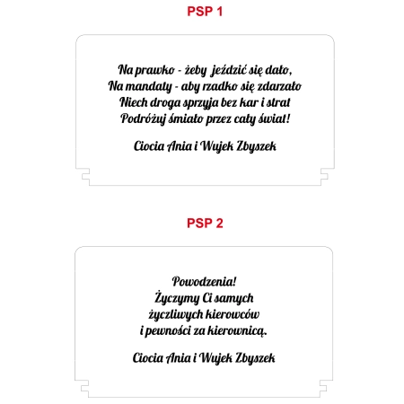 Drewniane Pudełko na pieniądze prezent z okazji zdania Prawo jazdy